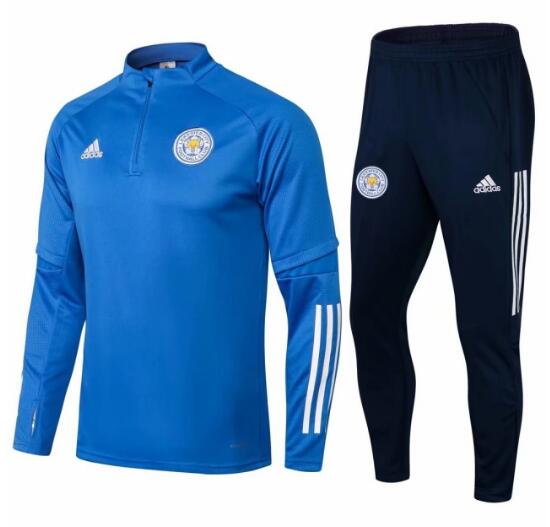 2021/22 Leicester City Blue Training Kits Sweatshirt with Pants